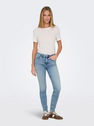 ONLY Dżinsy - Slim fit - w kolorze błękitnym rozmiar: XS/L32. Niebieskie jeansy Only, l, z aplikacjami. Za 70.41 zł.