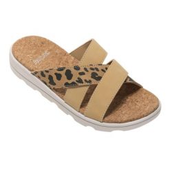 Sandały Damskie Cassie Leopard Pattern. Brązowe sandały Regatta, bez wzorów, sportowe, bez obcasa, bez zapięcia. Za 198.99 zł.