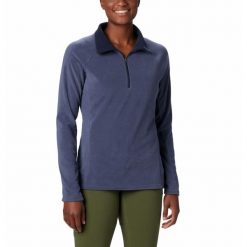 Bluza sportowa damska Columbia Glacial IV. Niebieskie bluzy Columbia, bez wzorów, bez kaptura. Za 99.99 zł.
