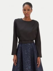 Rinascimento Bluzka CFC0126404003 Czarny Regular Fit. Czarne bluzki Rinascimento, s, bez wzorów, z syntetyku, bez kołnierzyka, bez ramiączek. Za 209.99 zł.