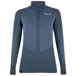 Bielizna termoaktywna damska Salewa Zebru Med Warm AMR W 1/2 Z TEE. Niebieskia bielizna sportowa Salewa, l, bez wzorów. Za 443.99 zł.