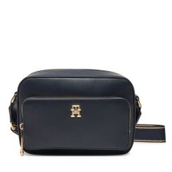 Torebka Tommy Hilfiger. Niebieskie listonoszki TOMMY HILFIGER, bez wzorów, bez dodatków. Za 259.99 zł.
