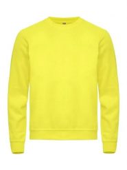 Clique Basic Roundneck bluza unisex – materiał antymechacący – visibility yellow. Żółte bluzy sportowe CLIQUE, s, bez wzorów, z bawełny, bez kaptura. Za 157.03 zł.