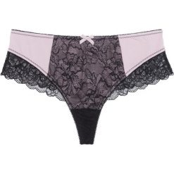Stringi "panty" bonprix czarno-matowy jasnoróżowy. Stringi bonprix. Za 29.99 zł.