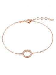 Miu Silver Pozłacana bransoletka z cyrkoniami rozmiar: onesize. Różowe bransoletki Miu Silver, z cyrkonią, pozłacane. Za 56.99 zł.