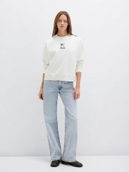 MAVI Bluza w kolorze białym rozmiar: S. Białe bluzy Mavi, s, bez wzorów, bez kaptura. Za 144.95 zł.