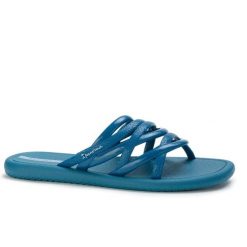 Klapki damskie Ipanema 83606 MUE SOL SLIDE FEM. Niebieskie klapki Ipanema, bez wzorów, z materiału, bez obcasa. Za 49.00 zł.