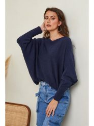 Joséfine Sweter "Hajos" w kolorze granatowym rozmiar: S. Niebieskie swetry Joséfine, s, bez wzorów, z kaszmiru, bez ramiączek. Za 152.99 zł.