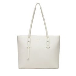 Torebka Lasocki. Białe shopper Lasocki, bez wzorów, bez dodatków. Za 199.99 zł.