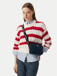 Tommy Jeans Torebka Tjw Ess Daily Crossover AW0AW18769 Granatowy. Niebieskie listonoszki Tommy Jeans, bez wzorów, z jeansu, bez dodatków. Za 289.99 zł.