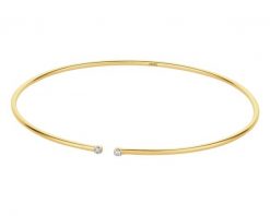Bransoletka z żółtego złota z brylantami - 0,02 ct - próba 585. Żółte bransoletki Apart, z brylantem, złote. Za 3,190.00 zł.