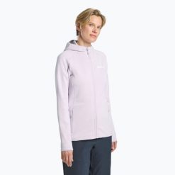 Bluza damska Jack Wolfskin Baiselberg Hooded FZ. Czerwone bluzy Jack Wolfskin, bez wzorów, bez kaptura. Za 359.99 zł.
