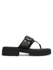 Tommy Jeans Japonki Tjw Buckle Sandal EN0EN02948 Czarny. Czarne klapki Tommy Jeans, bez wzorów, z jeansu, bez obcasa. Za 359.99 zł.