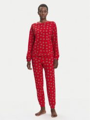 United Colors Of Benetton Piżama 38DK3P03L Czerwony Regular Fit. Czerwone piżamy United Colors of Benetton, bez wzorów, z bawełny, bez ramiączek. Za 259.99 zł.
