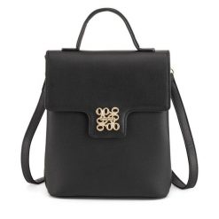 Plecak Nine West. Czarne plecaki Nine West, bez wzorów. Za 229.99 zł.
