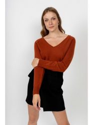 Perfect Cashmere Kaszmirowy sweter "Penelope" w kolorze ceglanym rozmiar: S. Pomarańczowe swetry Perfect Cashmere, s, bez wzorów, z kaszmiru, bez ramiączek. Za 293.75 zł.