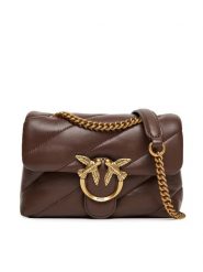 PINKO Torebka Love Puff Mini CL PE 25 PLTT 100039 A0F2 Brązowy. Brązowe torebki klasyczne Pinko, bez wzorów, ze skóry, bez dodatków. Za 1,579.00 zł.