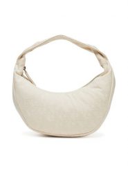 Calvin Klein Torebka Ckj Monogram Pinched Medium Shou LV04F3206G Écru. Torebki klasyczne Calvin Klein, bez wzorów, z materiału, bez dodatków. Za 439.99 zł.
