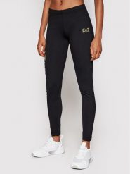 EA7 Emporio Armani Legginsy 8NTP63 TJ01Z 0200 Czarny Slim Fit. Czarne legginsy EA7 Emporio Armani, s, bez wzorów, z bawełny. Za 179.99 zł.