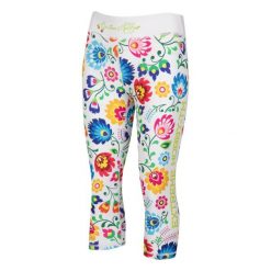 Legginsy sportowe damskie EXTREME HOBBY FOLK 2 3/4. Białe legginsy EXTREME HOBBY, s, bez wzorów, z elastanu. Za 179.00 zł.