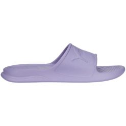 Klapki basenowe damskie Puma Popcat 20 Injex. Fioletowe klapki Puma, bez wzorów, z materiału, bez obcasa. Za 105.00 zł.