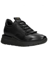 Wojas Skórzane sneakersy w kolorze czarnym rozmiar: 40. Czarne trampki Wojas, bez wzorów, bez zapięcia. Za 325.03 zł.