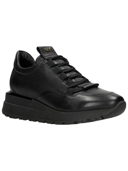 Wojas Skórzane sneakersy w kolorze czarnym rozmiar: 36. Czarne trampki Wojas, bez wzorów, bez zapięcia. Za 291.51 zł.