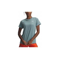 Koszulka T-Shirt Damski Under Armour Treningowy Szybkoschnący Lekki. Bluzki Under Armour, bez wzorów, sportowe, bez kołnierzyka, bez ramiączek. Za 119.99 zł.