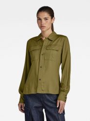 G-Star Koszula w kolorze khaki rozmiar: L. Brązowe koszule G-Star, l, bez wzorów, z lyocellu, retro, bez kołnierzyka, bez ramiączek. Za 206.42 zł.
