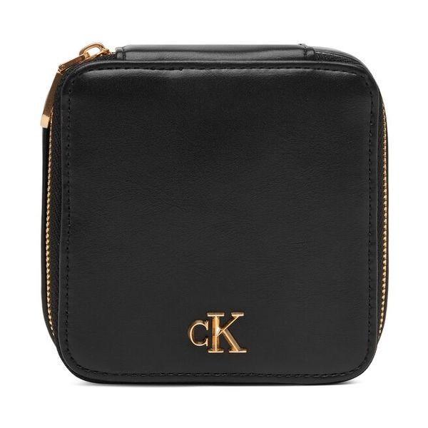 Portfel Calvin Klein. Czarne portfele Calvin Klein, bez wzorów. Za 249.99 zł.