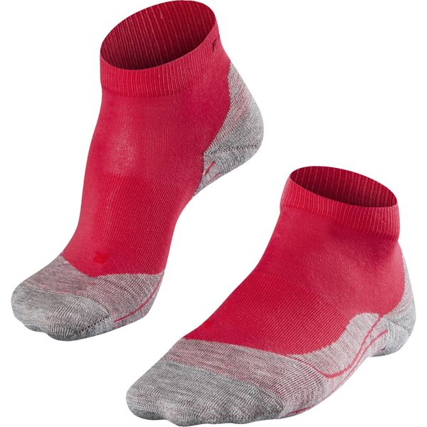 Skarpety damskie Falke RU4. Czerwone skarpety Falke, bez wzorów, z materiału. Za 129.00 zł.