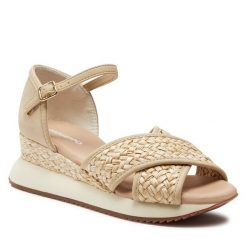 Sandały Gioseppo. Sandały Gioseppo, bez wzorów, bez obcasa, na koturnie, bez zapięcia. Za 449.99 zł.