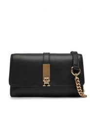 Tommy Hilfiger Torebka Th Heritage Mini Crossover Chain AW0AW17222 Czarny. Czarne torebki klasyczne TOMMY HILFIGER, bez wzorów, ze skóry, bez dodatków. Za 259.99 zł.