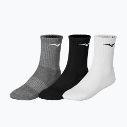 Skarpety tenisowe Mizuno Training 3 pary. Białe skarpety Mizuno, bez wzorów. Za 45.99 zł.