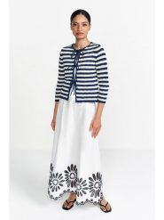 Rich & Royal Kardigan w kolorze biało-granatowym rozmiar: S. Niebieskie kardigany Rich & Royal, s, bez wzorów. Za 223.46 zł.