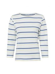 Marie Lund Koszula damska Kobiety Bawełna biały|niebieski|żółty w paski, L. Białe koszule Marie Lund, l, bez wzorów, z bawełny, eleganckie, bez kołnierzyka, bez ramiączek. Za 149.95 zł.