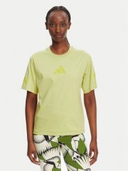 Adidas T-Shirt Z.N.E. JC5400 Żółty Regular Fit. Żółte t-shirty Adidas, m, bez wzorów, z bawełny, bez kołnierzyka, bez ramiączek. Za 109.99 zł.