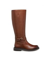 Geox Oficerki D Serilda D56WYA 43 C6006 Brązowy. Brązowe kozaki Geox, ze skóry, bez obcasa, na płaskiej podeszwie, bez zapięcia. Za 859.99 zł.