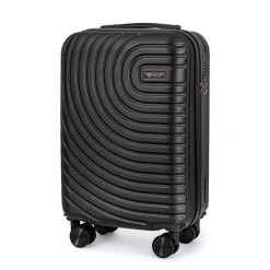 Walizka podróżna mała S ABS SOLIER AVENTOR STL1064 BLACK 20" S. Czarne walizki bez wzorów, małe. Za 126.99 zł.