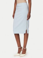 Rinascimento Spódnica ołówkowa CFC0127985003 Błękitny Slim Fit. Niebieskie spódnice Rinascimento, xs, bez wzorów, z syntetyku, ołówkowe. Za 379.99 zł.