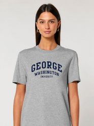 American Universities Koszulka "George Washington University" w kolorze szarym rozmiar: L. Szare bluzki American Universities, l, bez wzorów, z bawełny, bez kołnierzyka, bez ramiączek. Za 74.63 zł.