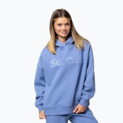 Bluza damska Pitbull So Cal Hooded. Niebieskie bluzy PITBULL, l, bez wzorów, z bawełny, bez kaptura. Za 209.99 zł.