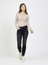 Gang Dżinsy - Skinny fit - w kolorze czarnym rozmiar: W26. Czarne jeansy Gang, z aplikacjami. Za 357.45 zł.
