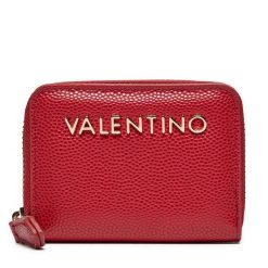 Portfel Valentino. Czerwone portfele Valentino, bez wzorów. Za 119.99 zł.
