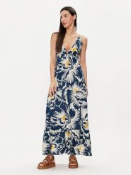 Maaji Sukienka letnia PT2210CLD600 Granatowy Regular Fit. Niebieskie sukienki Maaji, na lato, l, bez wzorów, z wiskozy, bez kołnierzyka, bez ramiączek. Za 249.99 zł.