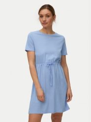 Vero Moda Sukienka codzienna Luna 10325626 Niebieski Regular Fit. Niebieskie sukienki Vero Moda, na co dzień, xs, bez wzorów, z syntetyku, bez kołnierzyka, bez ramiączek, proste. Za 89.99 zł.