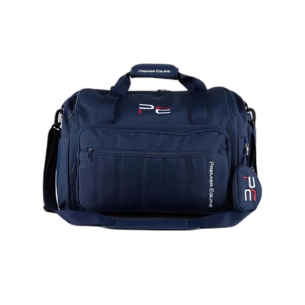 Torba Duffle Premier Equine Team. Niebieskie torby na ramię PREMIER EQUINE, bez wzorów, sportowe, na ramię, bez dodatków. Za 354.00 zł.