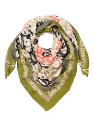 Camel Active Szal w kolorze oliwkowo-jasnoróżowo-kremowym rozmiar: onesize. Brązowe szaliki Camel Active, bez wzorów, z bawełny. Za 114.44 zł.