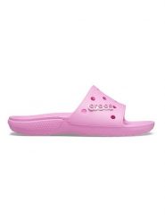 Crocs Klapki "Classic" w kolorze jasnoróżowym rozmiar: 38/39. Różowe klapki Crocs, bez wzorów, z otwartym noskiem, bez obcasa. Za 127.65 zł.