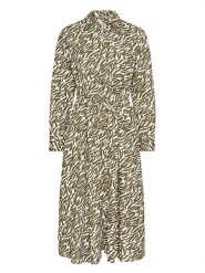 Camel Active Sukienka w kolorze oliwkowo-kremowym rozmiar: XXL. Brązowe sukienki Camel Active, na co dzień, xxl, bez wzorów, z bawełny, bez kołnierzyka, bez ramiączek, midi, proste. Za 260.99 zł.